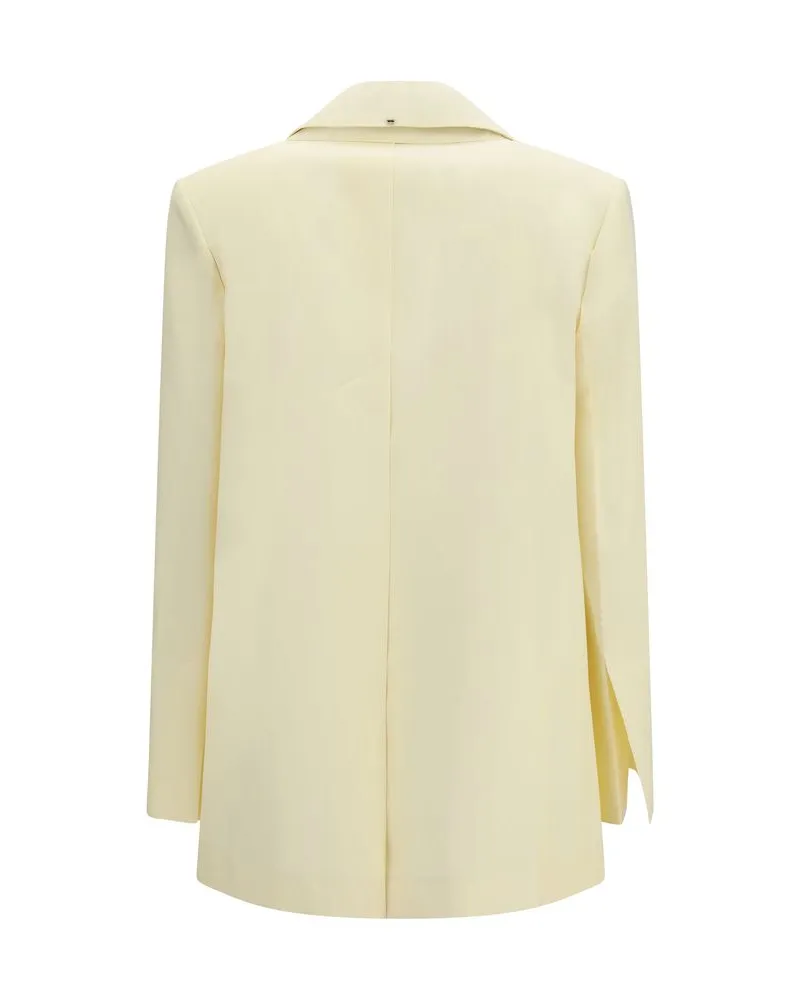 Max Mara Women's Bicolor Viscose Blazer Clothing Beige