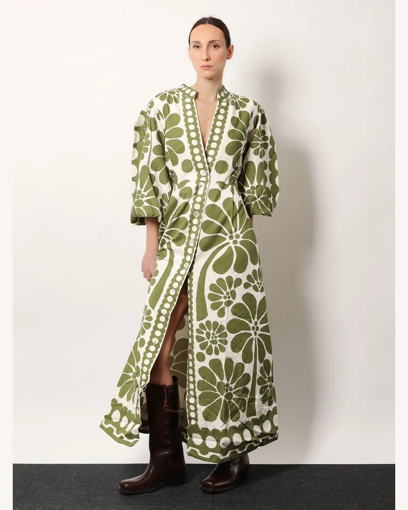 FARM Rio Women Palermo Maxi Dress Green Rayon Green