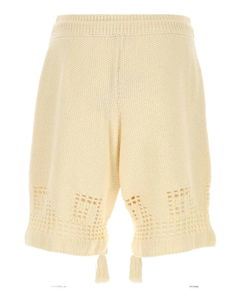 Alanui Wave Bermuda Shorts — Beige Beige