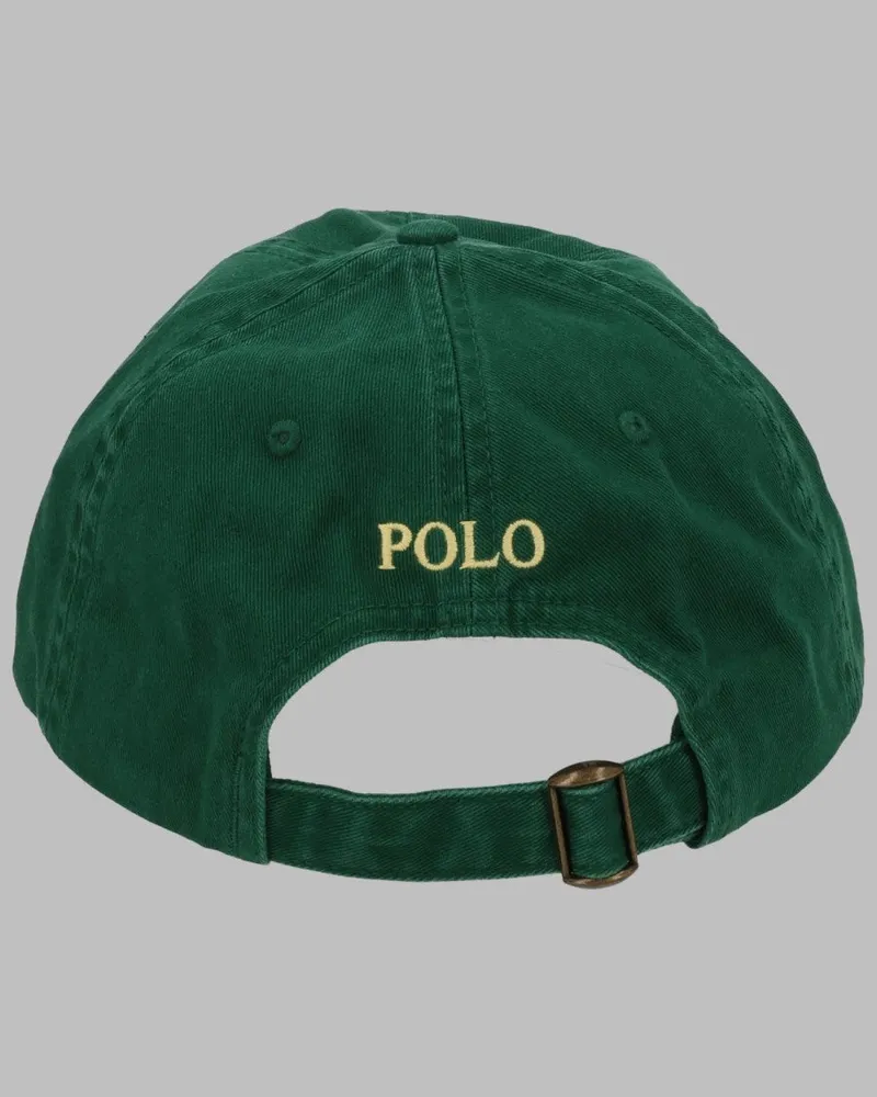 Ralph Lauren Logo-Embroidered Cotton Baseball Cap — Green Green