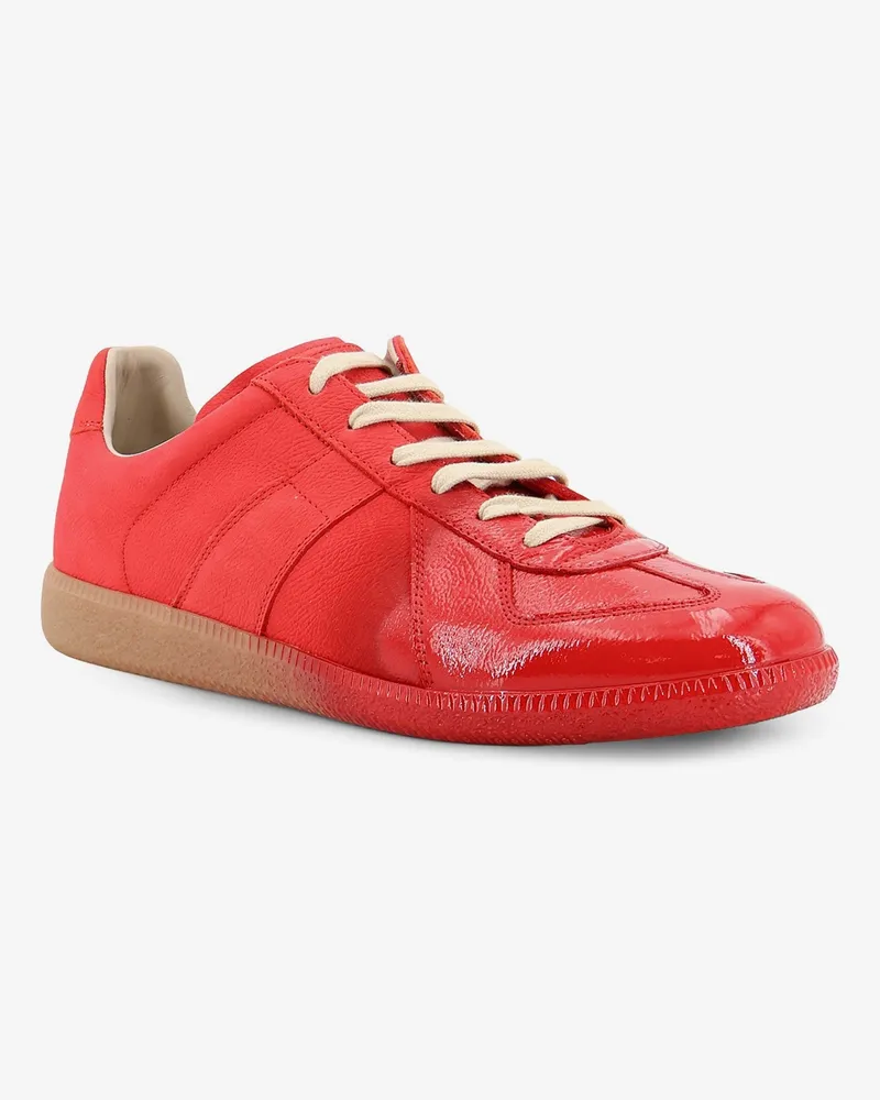 Maison Margiela Men's Sneakers Replica Leather Red Trainers Red