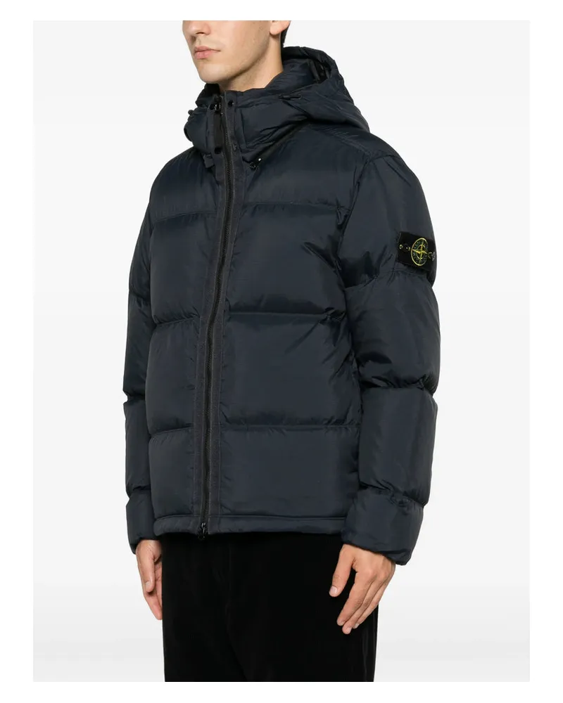 Stone Island Padded Ripstop Down Jacket — Navy Navy
