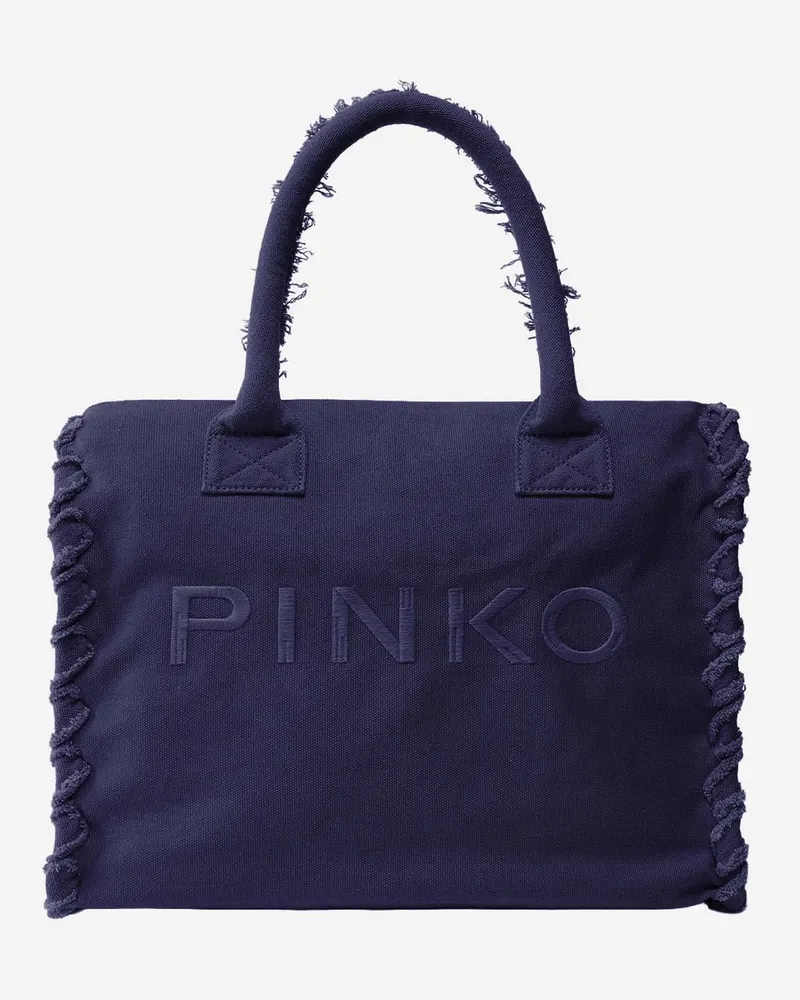 Pinko Women's Cotton Shopper Bag Purple Handbags Hand Purple