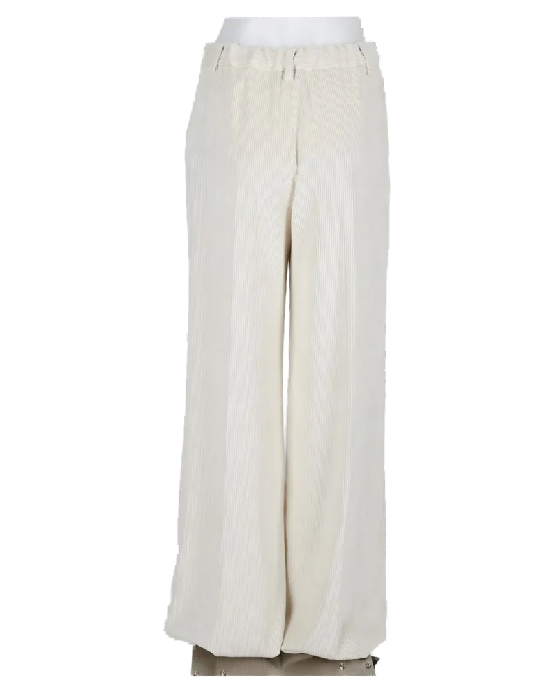 Herno Ribbed Corduroy Trousers — White White