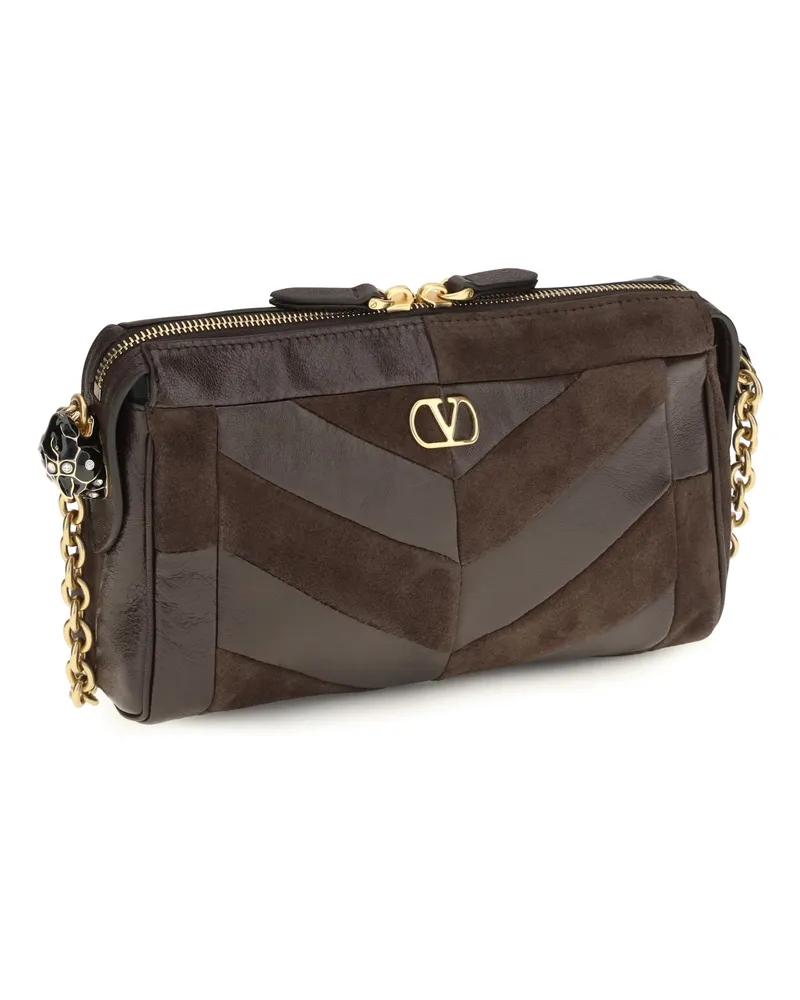 Valentino Garavani Panthea Shoulder Bag — Brown Brown