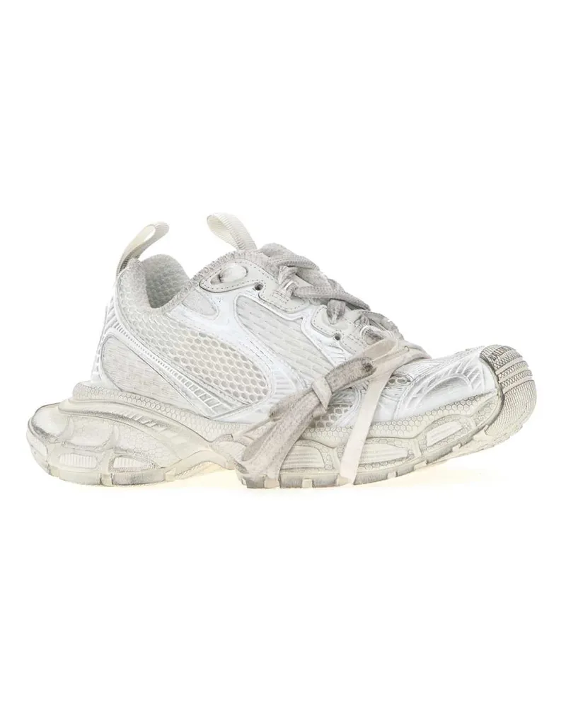 Balenciaga Women's White Mesh And Rubber 3xl Sneakers Full White