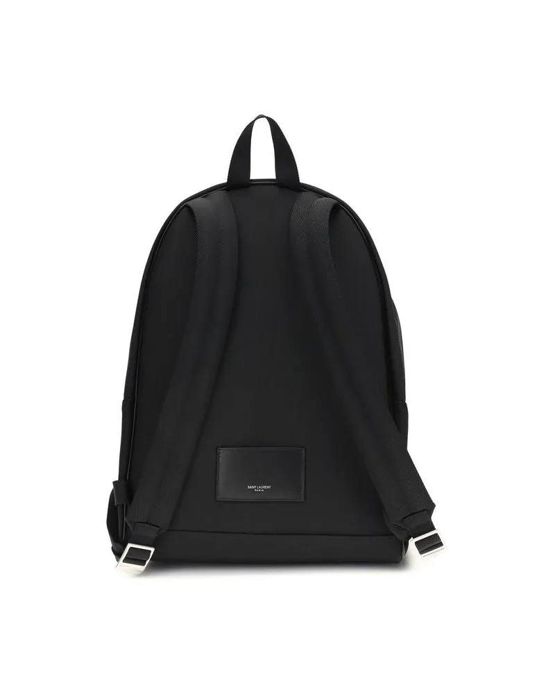 Saint Laurent Men's Black Nylon Backpack Black