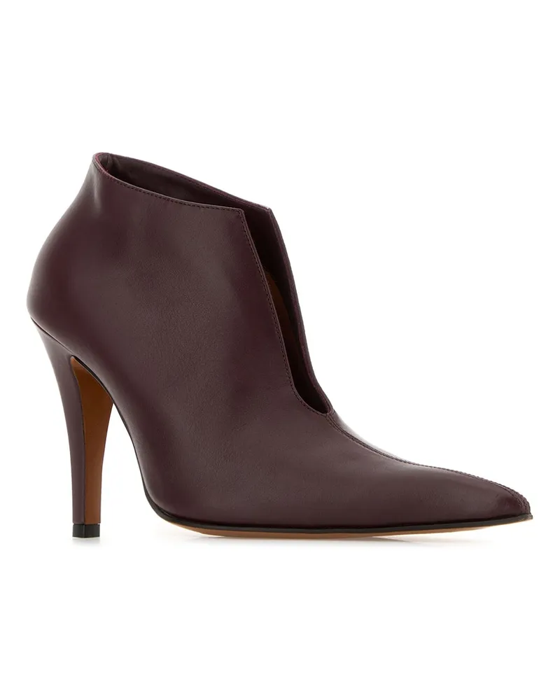 Alexander McQueen 812484whabc 6026 Wine L1 Bos Taurus O:de Scarpe Con Tacco High Heel Shoes Wine