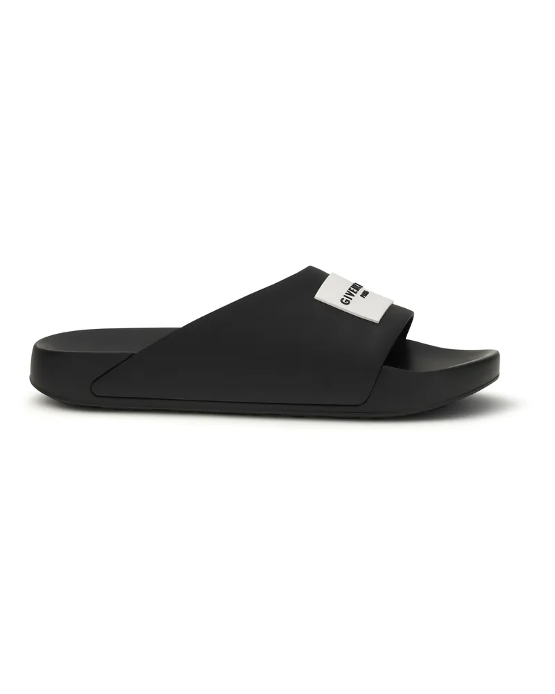 Givenchy Rubber Logo Slide Sandal — Black Black