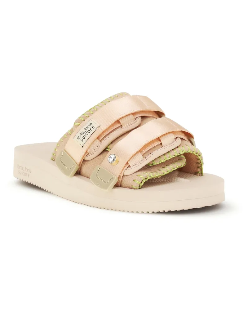 forte_forte Women's Double-Strap Sandals Phard Beige