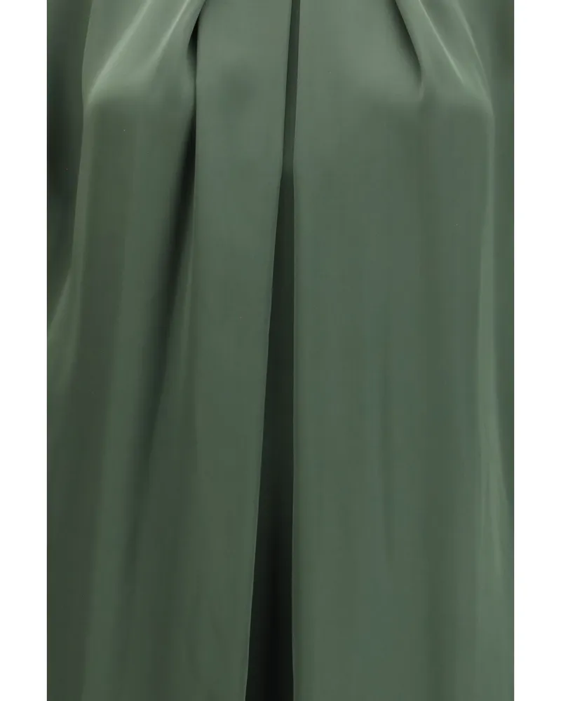 Petar Petrov Women's Dress Interlude Jaguar Green Silk Green