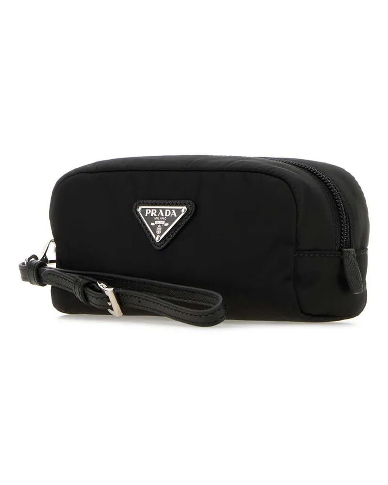 Prada Women's Black Re-Nylon Pouch Nero Poliammidericiclata-Vitello Beauty Case Accessory Black