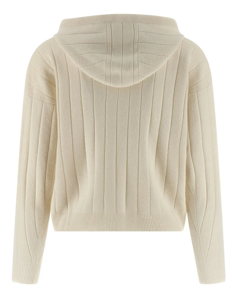 Max Mara Women's White Cashmere Cardigan Clothing White