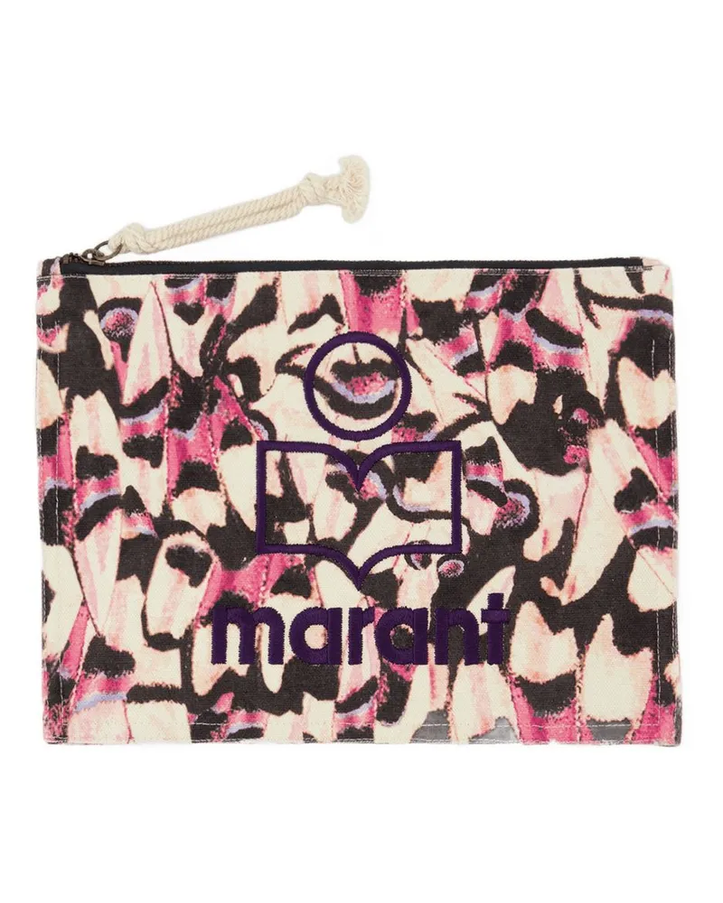 Isabel Marant Women's Netia Pouch -  Cotton Multi Bags Clutches Multicolor
