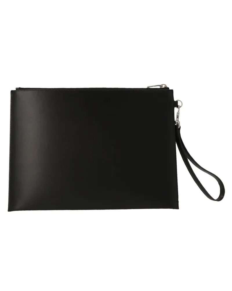 Saint Laurent Tiny Cassandre Clutch — Black Black