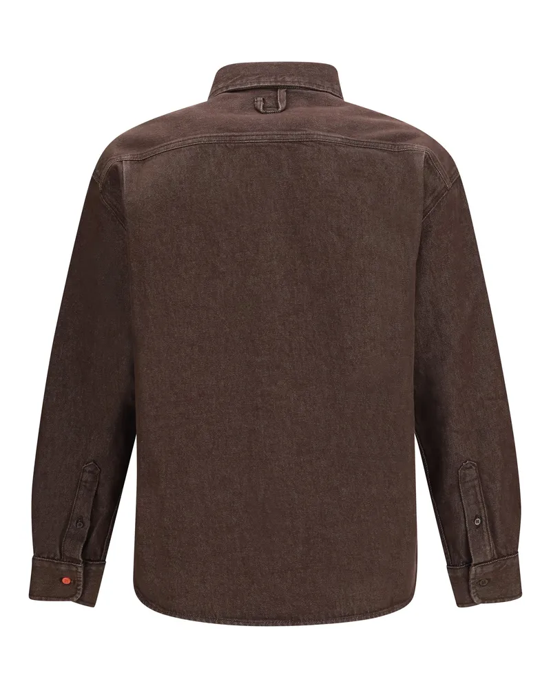 Jacquemus Denim Shirt — Brown Brown