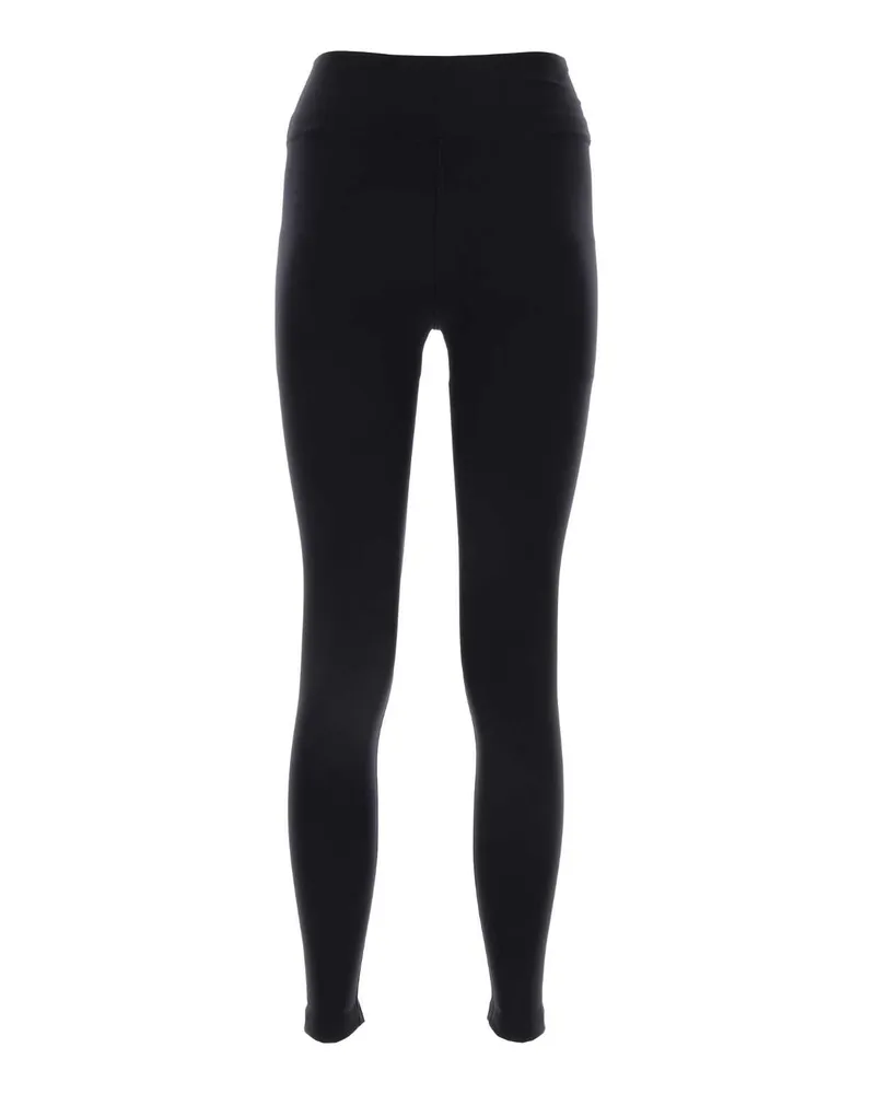 Balenciaga Women's Black Stretch Nylon Leggings Blackreflective Exterior: Elastane Black