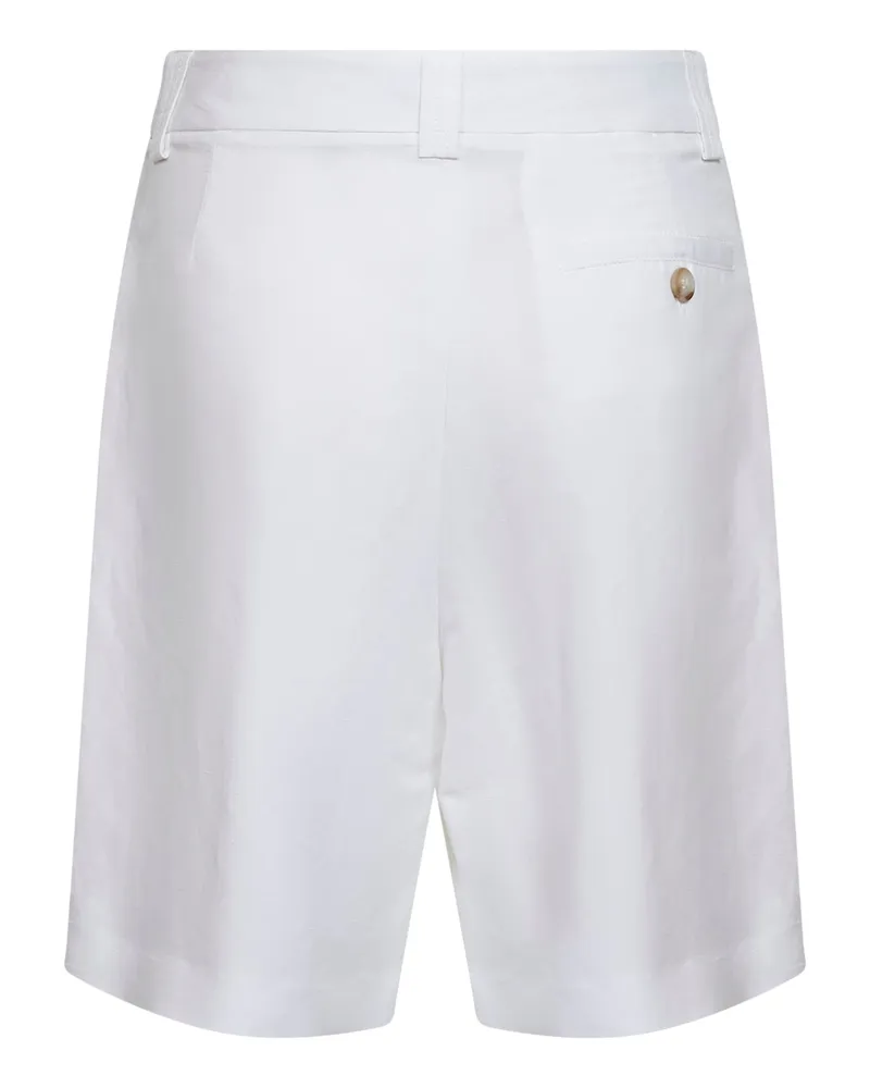 Blanca Women's Bermuda Shorts Belsik White Viscose-Linen White