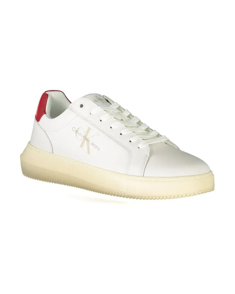 Calvin Klein Leather Sneaker — White White