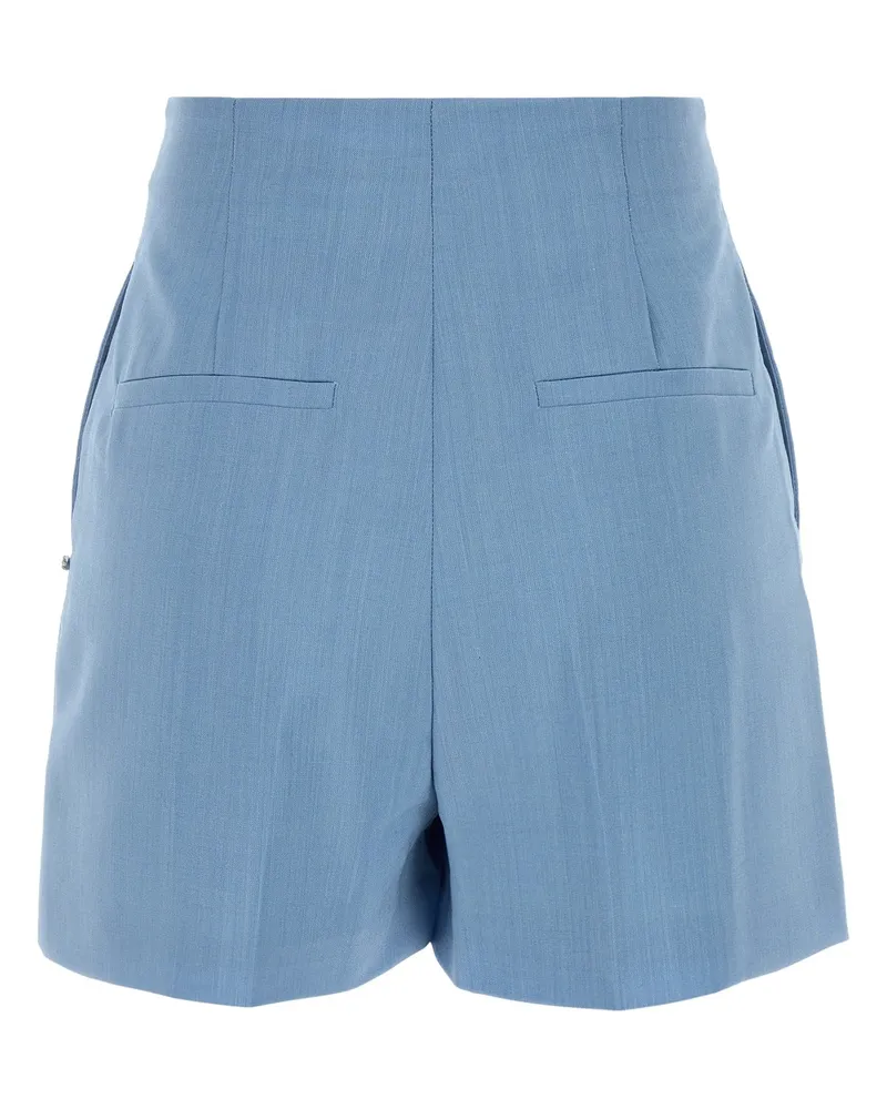 SPORTMAX Cielo Lana Vergine Ovis Aries Pantaloni Trousers Blue
