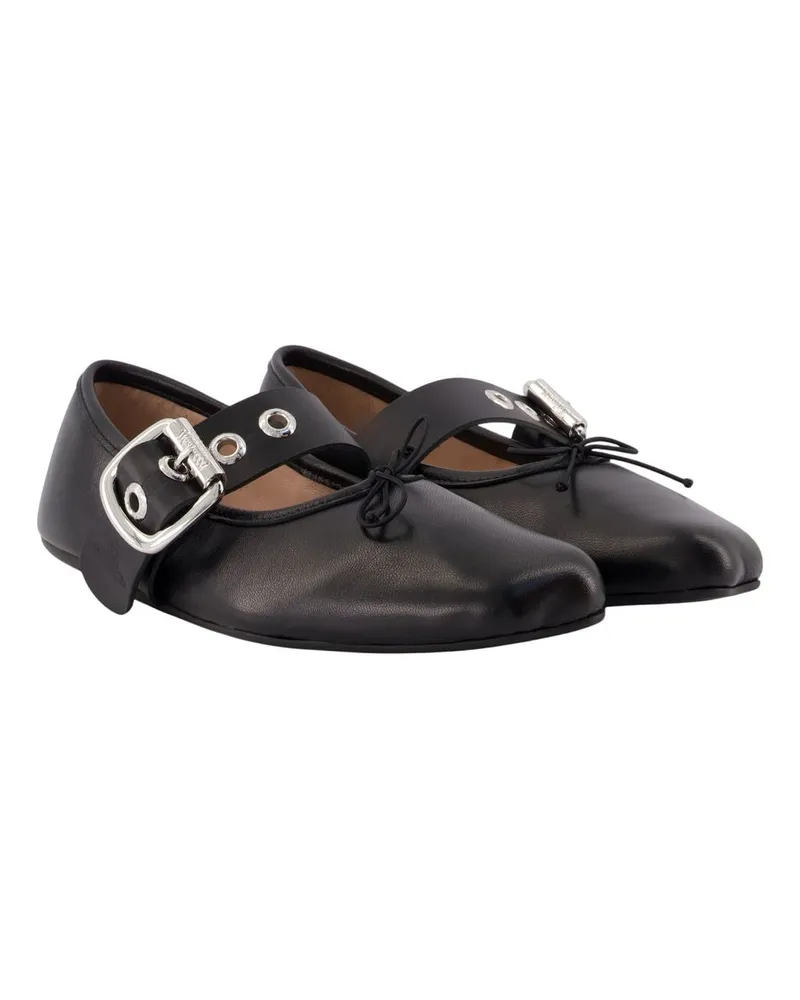 Vivienne Westwood Women's Alice Ballerinas -  Leather Black Lambskin Shoes Flat-Shoes Black
