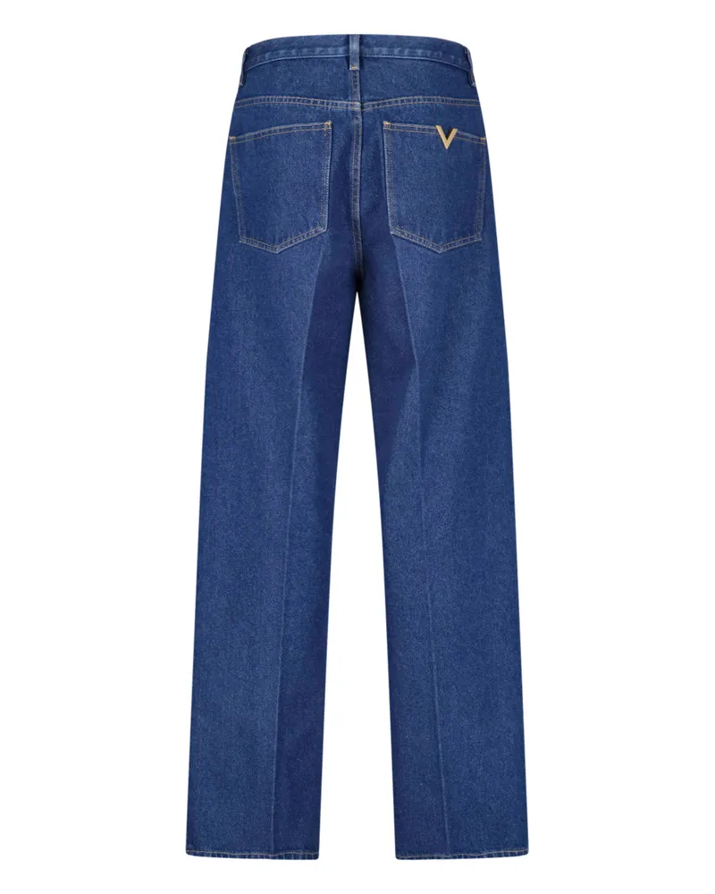 Valentino Garavani Men's Jeans Blue Cotton Blue
