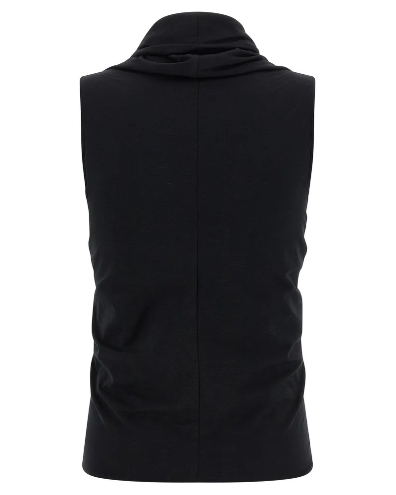 Rick Owens Women's Black Cotton Tank Tops Black