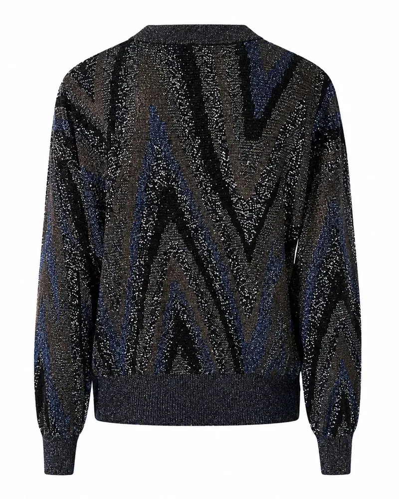Missoni Zigzag Bead Embroidery Cardigan — Gray Gray