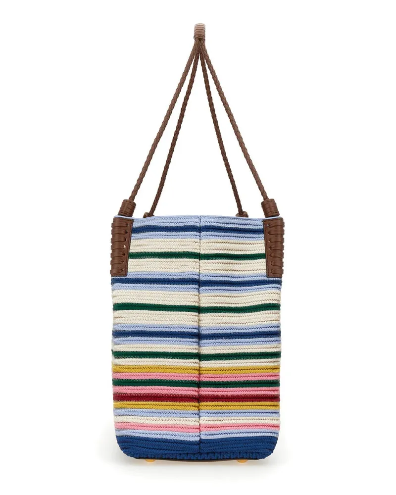Etro Women's Shopping Bag Libra Paisley Medium Multicolour Viscose Shoulder Multicolor