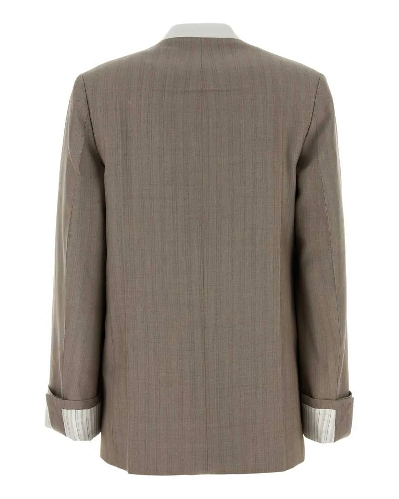 Victoria Beckham Limestone Giacche E Gilet Jacket Beige