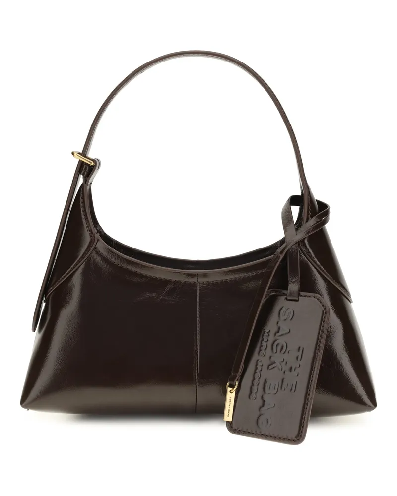 Marc Jacobs Small Belted Sack Calfskin Leather Shoulder Bag — Brown Brown
