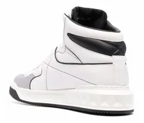 One Stud Mid-Top Sneaker — White