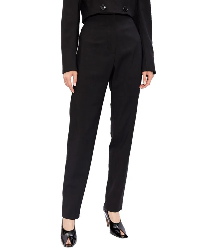 Alaïa Women's Black Elastane Dress Pants Black