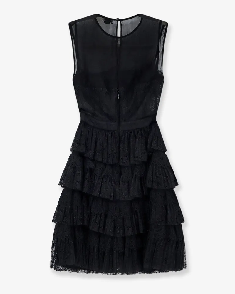 Elisabetta Franchi Women's Mini Lace Dress Black Viscose Black