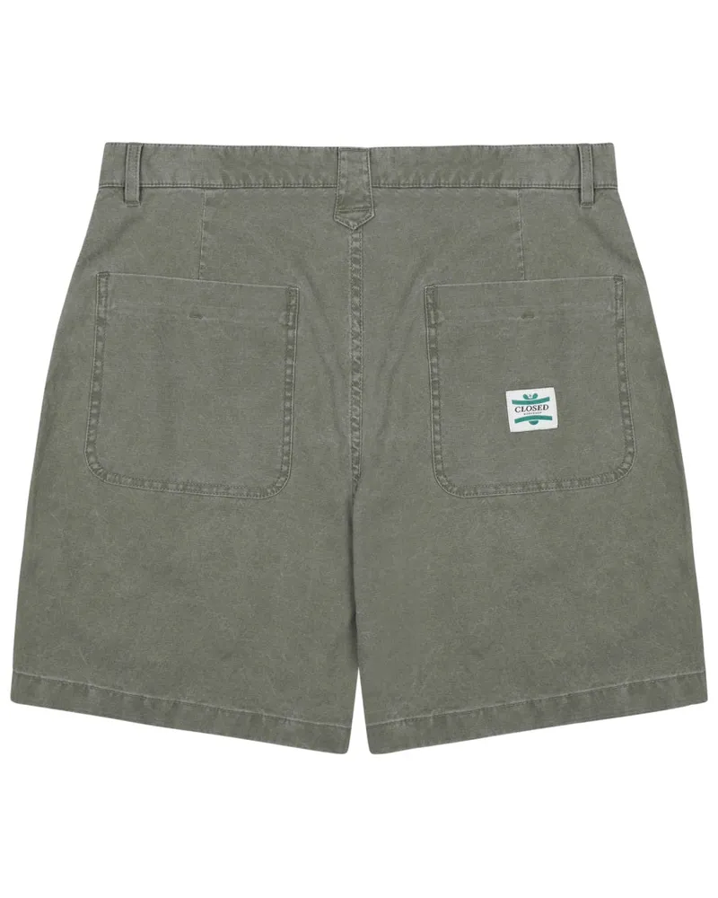 Closed Green Cotton Denim Shorts — Green Green
