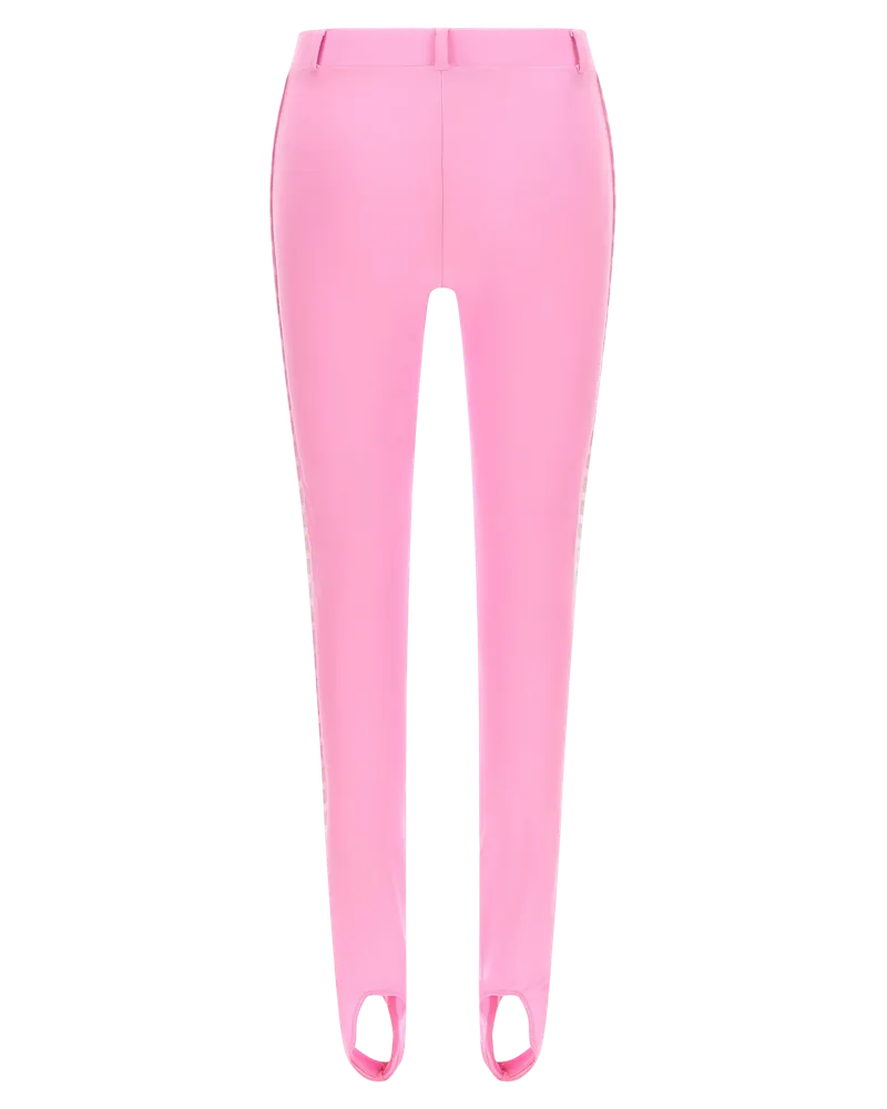 Moschino Women's Multicolor Polyamide Leggings Clothing Pink