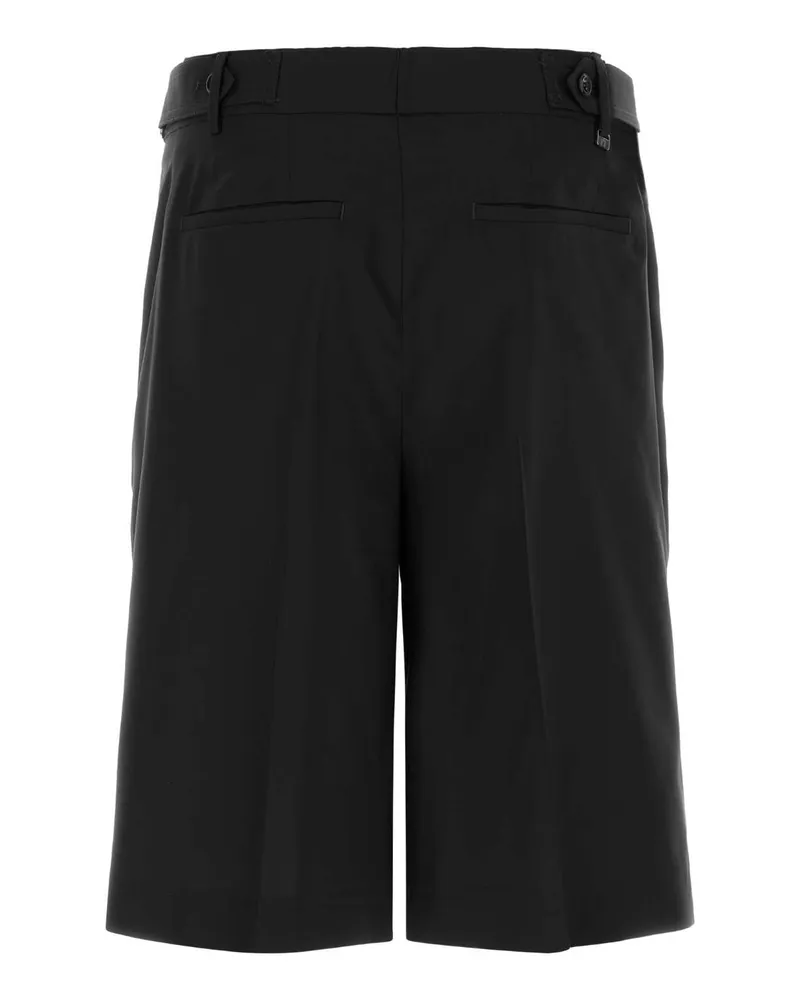 PT TORINO Men's Black Wool Bermuda Shorts 0990 Exterior: Virgin Black