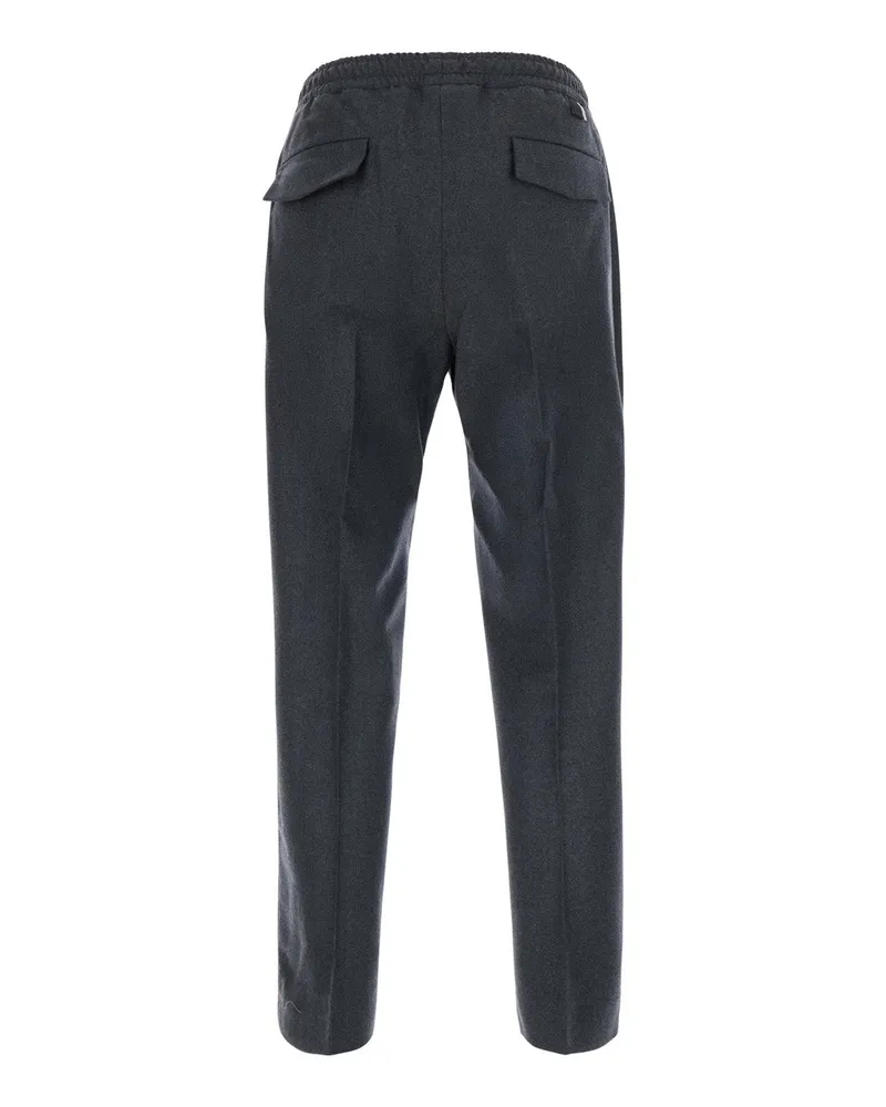Low Brand Men's Tokyo Pants Grey Technical Fabric Trousers Gray