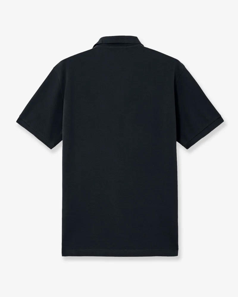 Stone Island Men's Polo Shirt Organic Cotton Blue T-shirts And Polos Black