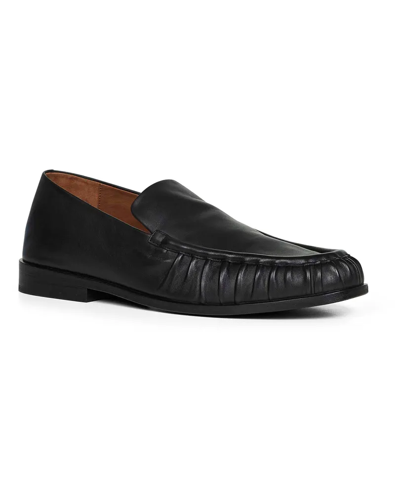 Marsèll Men's Black Soft Smooth Leather Loafers Calf Black