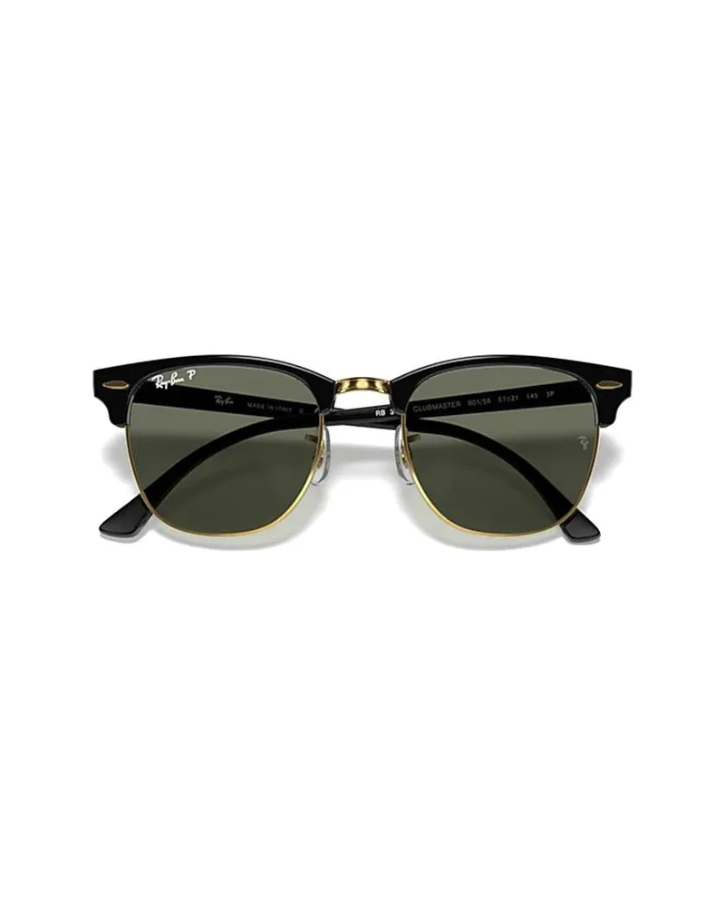 Ray Ban Unisex Sunglasses Black-Gold Acetate Black