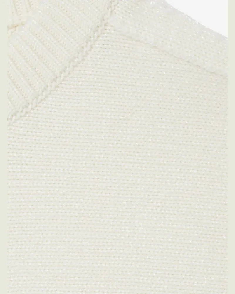Gucci Women Wool And Cashmere Cardigan White Sweater White