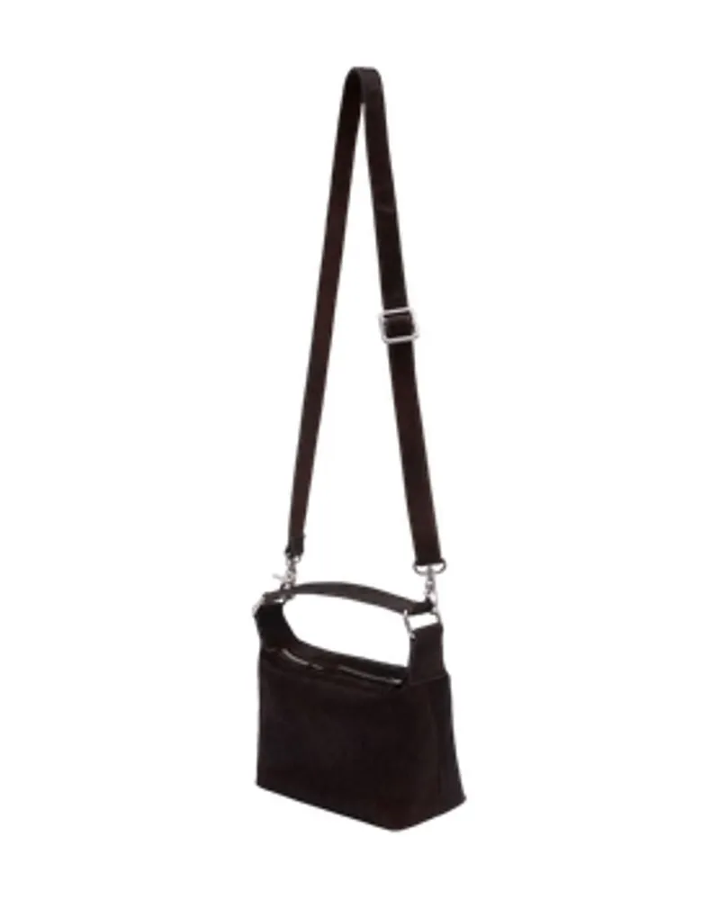Samsøe & Samsøe Women's Salylo S Handbag - Samsoe Leather Dark Brown Calfskin Bags Handbags-Purses Brown