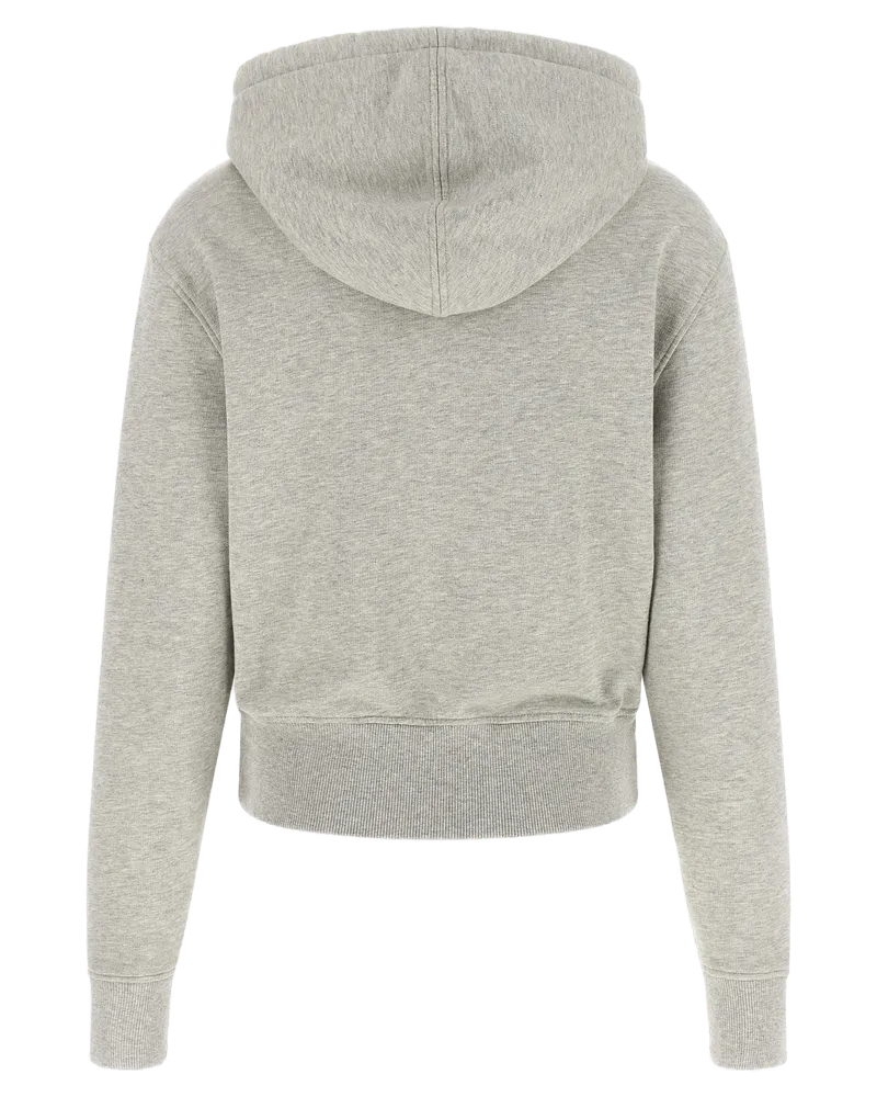 AMI Paris Organic Cotton Hoodie — Gray Gray