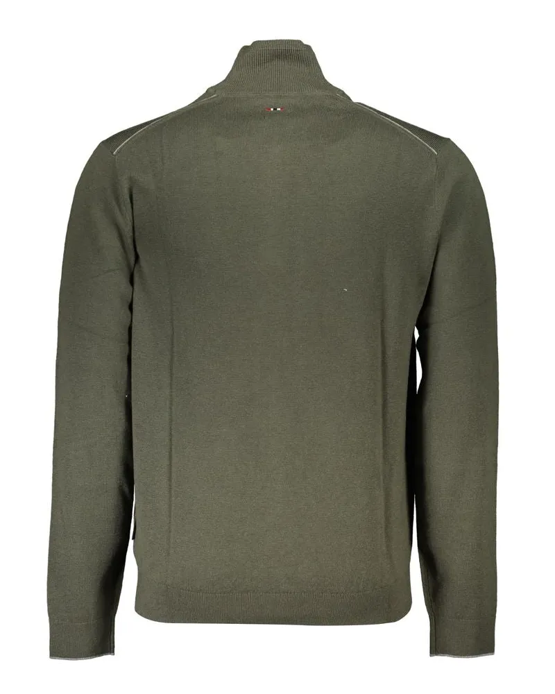 Napapijri Half-Zip Wool Sweater — Green Green