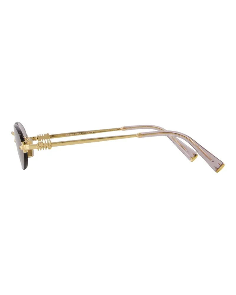 Miu Miu Unisex 0mu A54s Sunglasses - Miu Acetate Gold Accessories Gold
