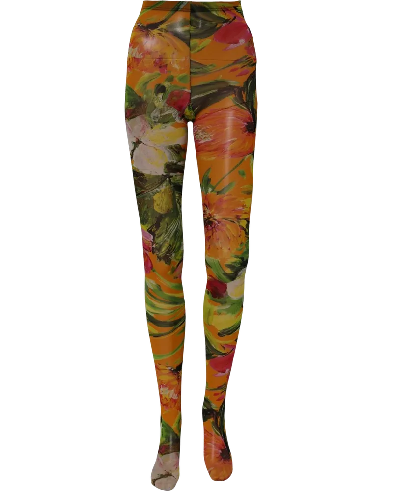 Dolce & Gabbana Floral Nylon Tights — Multicolor Multicolor
