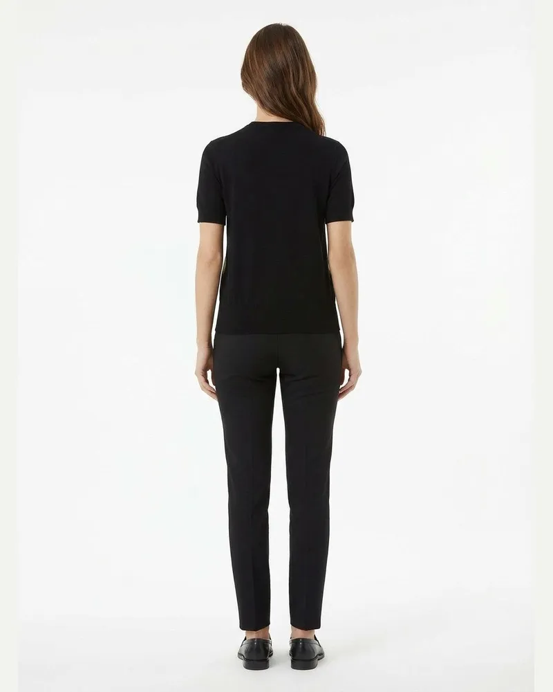 Dolce & Gabbana Women's Multicolor Silk T-Shirt Black