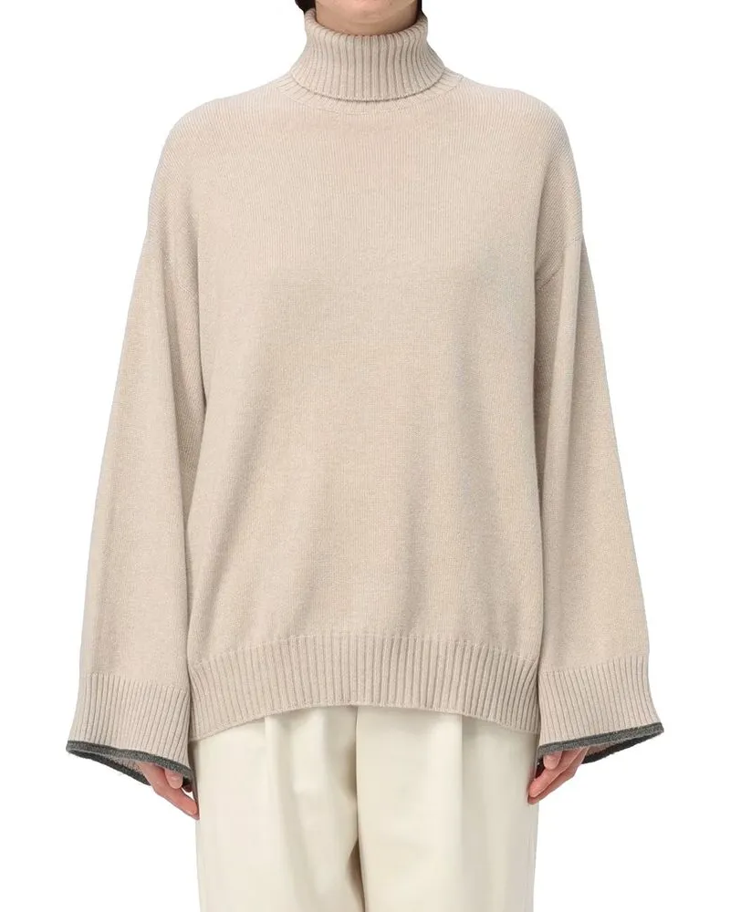 Brunello Cucinelli Women's Beige Cashmere Sweater Clothing Beige
