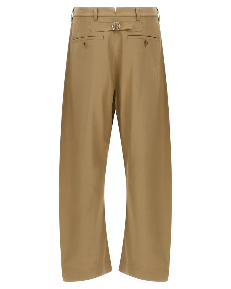 Comme des Garçons Men Beige Cotton Casual Pants Beige